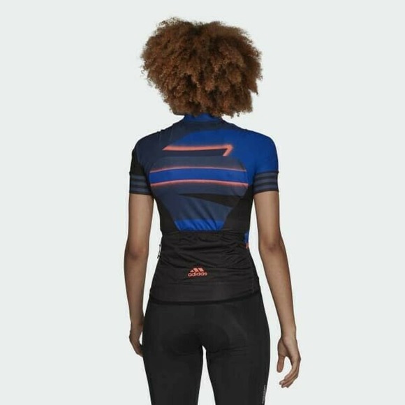 adidas Women's Adistar Cycling Jersey Tech Blue M - Picture 4 of 12